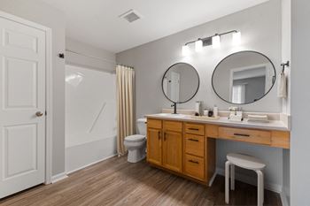 Bathroom with adequate storage